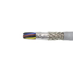 Alpha Wire Multicore Data Cable, 0.23 mm², 15 Cores, 24 AWG, Screened, 50m, Grey Sheath