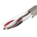 Alpha Wire Twisted Pair Data Cable, 4 Pairs, 0.35 mm², 8 Cores, 22 AWG, Unscreened, 50m, Grey Sheath