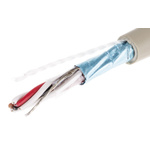 Alpha Wire Twisted Pair Data Cable, 3 Pairs, 0.14 mm², 6 Cores, 26 AWG, Screened, 50m, Grey Sheath