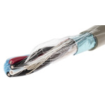 Alpha Wire Twisted Pair Data Cable, 2 Pairs, 0.14 mm², 4 Cores, 26 AWG, Screened, 50m, Grey Sheath