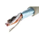Alpha Wire Twisted Pair Data Cable, 4 Pairs, 0.23 mm², 8 Cores, 24 AWG, Screened, 50m, Grey Sheath