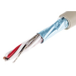 Alpha Wire Twisted Pair Data Cable, 3 Pairs, 0.56 mm², 6 Cores, 20 AWG, Screened, 50m, Grey Sheath