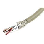 Alpha Wire Twisted Pair Data Cable, 4 Pairs, 0.23 mm², 8 Cores, 24 AWG, Screened, 50m, Grey Sheath