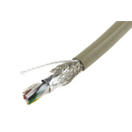 Alpha Wire Twisted Pair Data Cable, 6 Pairs, 0.23 mm², 12 Cores, 24 AWG, Screened, 50m, Grey Sheath