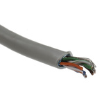 RS PRO Cat5e Ethernet Cable, F/UTP, Grey PVC Sheath, 100m