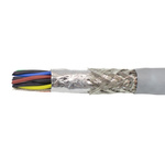 Alpha Wire Twisted Pair Data Cable, 9 Pairs, 0.382 mm², 18 Cores, 22 AWG, Screened, 30m, Grey Sheath