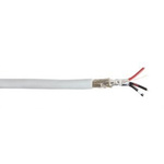 AXINDUS Twisted Pair Data Cable, 2 Pairs, 0.22 mm², 4 Cores, 24 AWG, Screened, 100m, Grey Sheath
