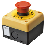 A22NE-M-P002-N-B | Omron Push Button Control Station - 1NC, Red, Emergency Stop, IP65