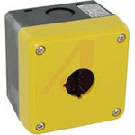 FB1W-111Y | Idec Yellow Polycarbonate FB Enclosure - 1 Hole 22mm Diameter