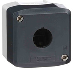 XALD01H7 | Schneider Electric Light Grey Polycarbonate XAL Control Station Enclosure - 1 Hole 22mm Diameter