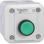 XALE1W1M | Schneider Electric Light Grey ABS XAL Empty Control Station - 1 Hole 22mm Diameter