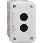 XALE2 | Schneider Electric Light Grey ABS XAL Control Station Enclosure - 2 Hole 22mm Diameter