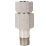 WIKA Hydraulic Straight Threaded Adaptor NPT 1/2 Male to 1/2 NPT Female, 2132851
