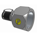 Parker Hydraulic Male Stud BSPP 1 Male to UNF 1 5/16-12, 16TTP4XS
