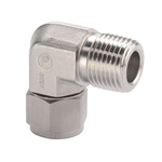 Parker Hydraulic Elbow Compression Tube Fitting BSPT 1/4 Male, M8MSEL1/4K-316