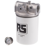 RS PRO 12 bar 1-1/4in Hydraulic Spin-On Filter Can, 95L/min max, 10μm filtration size