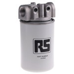 RS PRO 12 bar 3/4in Hydraulic Spin-On Filter Can, 65L/min max, 10μm filtration size