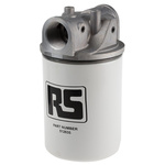 RS PRO 12 bar 1-1/4in Hydraulic Spin-On Filter Can, 95L/min max, 10μm filtration size