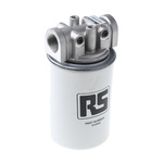 RS PRO 12 bar 3/4in Hydraulic Spin-On Filter Can, 65L/min max, 10μm filtration size