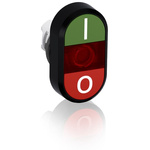 1SFA611131R1101 | ABB Green, Red Push Button Head - Momentary, MPD1 Series, 22.5mm Cutout, Oval