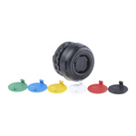 05-0003-000700 | Bartec Green, Red, White, Yellow Push Button Head, ComEx Series, 30mm Cutout, Round