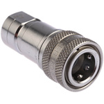 Parker Stainless Steel Female Hydraulic Quick Connect Coupling, G 1/4 Female