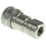 Parker Stainless Steel Female Hydraulic Quick Connect Coupling, G 3/8 Female