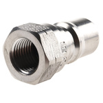 Parker Stainless Steel Male Hydraulic Quick Connect Coupling, G 1/4 Female