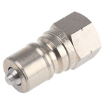 Parker Stainless Steel Male Hydraulic Quick Connect Coupling, G 3/8 Female
