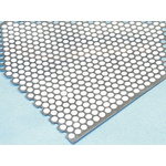 Stainless Steel Perforated Metal Sheet, 500mm L, 500mm W, 0.55mm Thickness