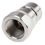 RS PRO Steel Male Hydraulic Quick Connect Coupling, BSP 3/4 Male
