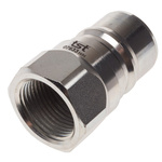 RS PRO Steel Male Hydraulic Quick Connect Coupling, BSP 1 Male