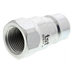 RS PRO Steel Male Hydraulic Quick Connect Coupling, BSP 3/8 Male