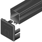3842535921 | Bosch Rexroth Black Polypropylene Cover Cap 40 x 40 mm strut profile
