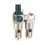 RS PRO G 1/2 Filter Regulator Lubricator, Auto Drain, 25μ Filtration Size