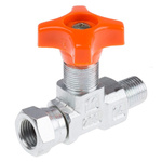 RS PRO Hydraulic Pressure Gauge Isolation Valve, G 1/4 Male
