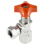 RS PRO Hydraulic Pressure Gauge Isolation Valve, G 1/4 Female