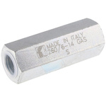 RS PRO Steel Single Inline Mounting, Hydraulic Check Valve, G 1/4, 15L/min