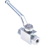 RS PRO Zinc Passivated Steel Hydraulic Ball Valve G 1/4