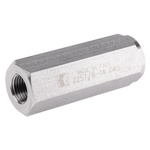 RS PRO Stainless Steel, Steel Inline Mounting, Hydraulic Check Valve, BSP 1/4, 110L/min