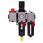 Norgren G 1/2 FRL, Automatic Drain, 40μm Filtration Size - With Pressure Gauge