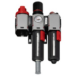 Norgren G 1/4 Filter Regulator Lubricator, Automatic Drain, 40μm Filtration Size