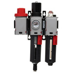 Norgren G 3/8 Filter Regulator Lubricator, Automatic Drain, 40μm Filtration Size - Yes