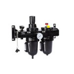 Norgren G 1 Filter Regulator Lubricator, Automatic, Manual Drain, 40μm Filtration Size
