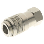 RS PRO 162 Series Straight Fitting, BSP 3/8 BSP Female to 3/8 in Female, Threaded-to-Tube Connection Style