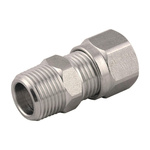 RS PRO 69480 Series Straight Fitting, BSP 1/8 Male to Push In 8 mm, Threaded-to-Tube Connection Style