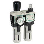EMERSON – ASCO G 1/8 FRL, Semi Automatic Drain, 25μm Filtration Size - Without Pressure Gauge