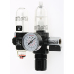 Norgren G 1/4 FRL, Automatic Drain, 40μm Filtration Size - Without Pressure Gauge