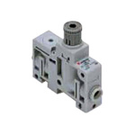 SMC Push In 4 mm Pneumatic Regulator - 0.05MPa to 0.7MPa, 4mm, 1MPa max. input