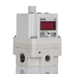 SMC G 1/4 Pneumatic Regulator - 0.005MPa to 0.5MPa, 1/4in, 1MPa max. input